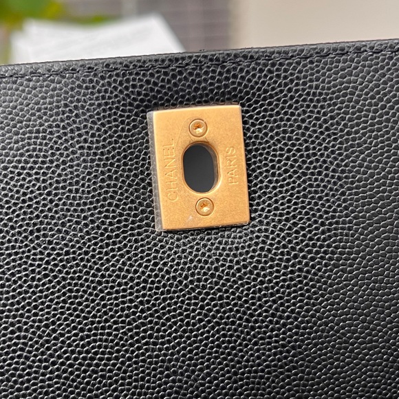 Brand New Coco Chanel Flapbag with handle, v b/black with dust bag and box. - Picture 12 of 15